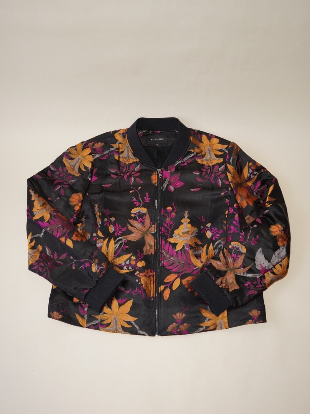 Kobi Halperin Silk Floral Bomber Jacket - Size XL